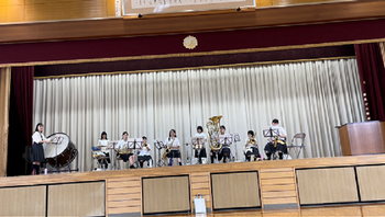 体育館での練習