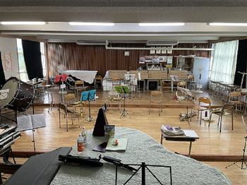 音楽室練習～休憩中～