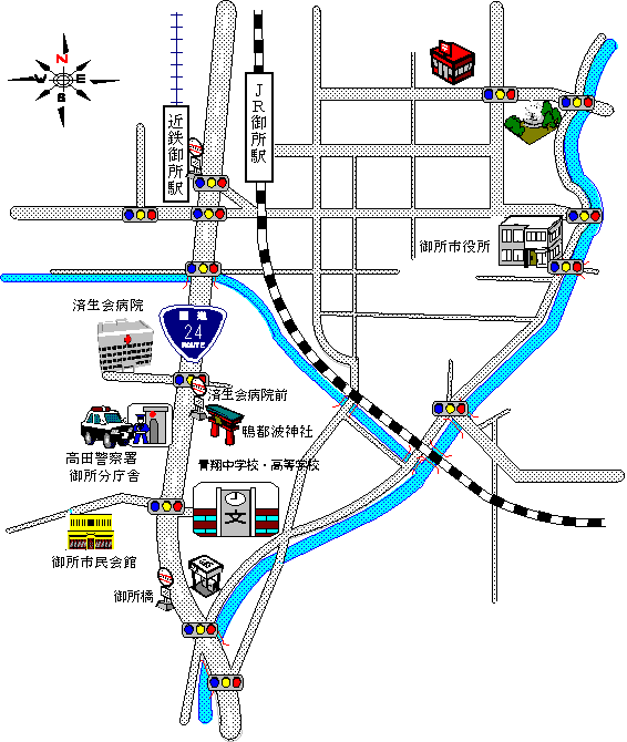 学校周辺地図